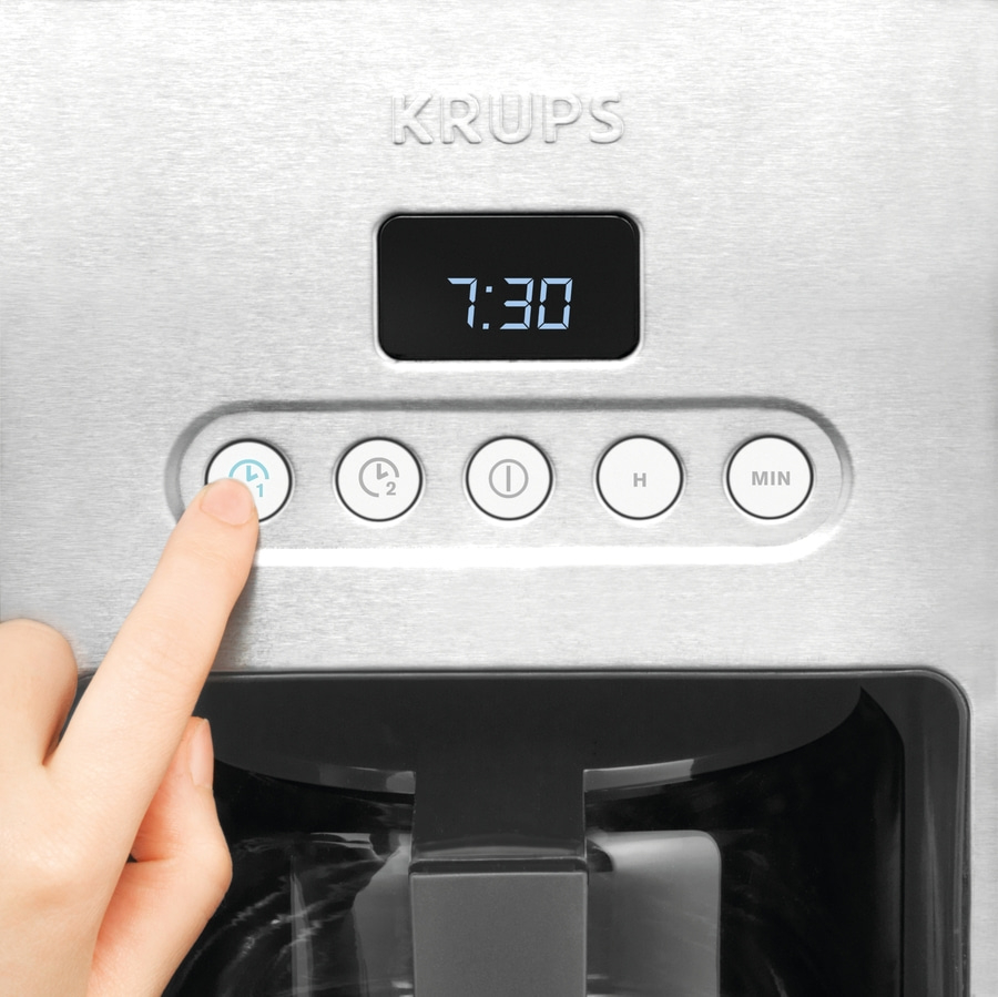KRUPS Control Line KM442D Filter Kaffeemaschine Kaffee Filterkaffee silber NEU