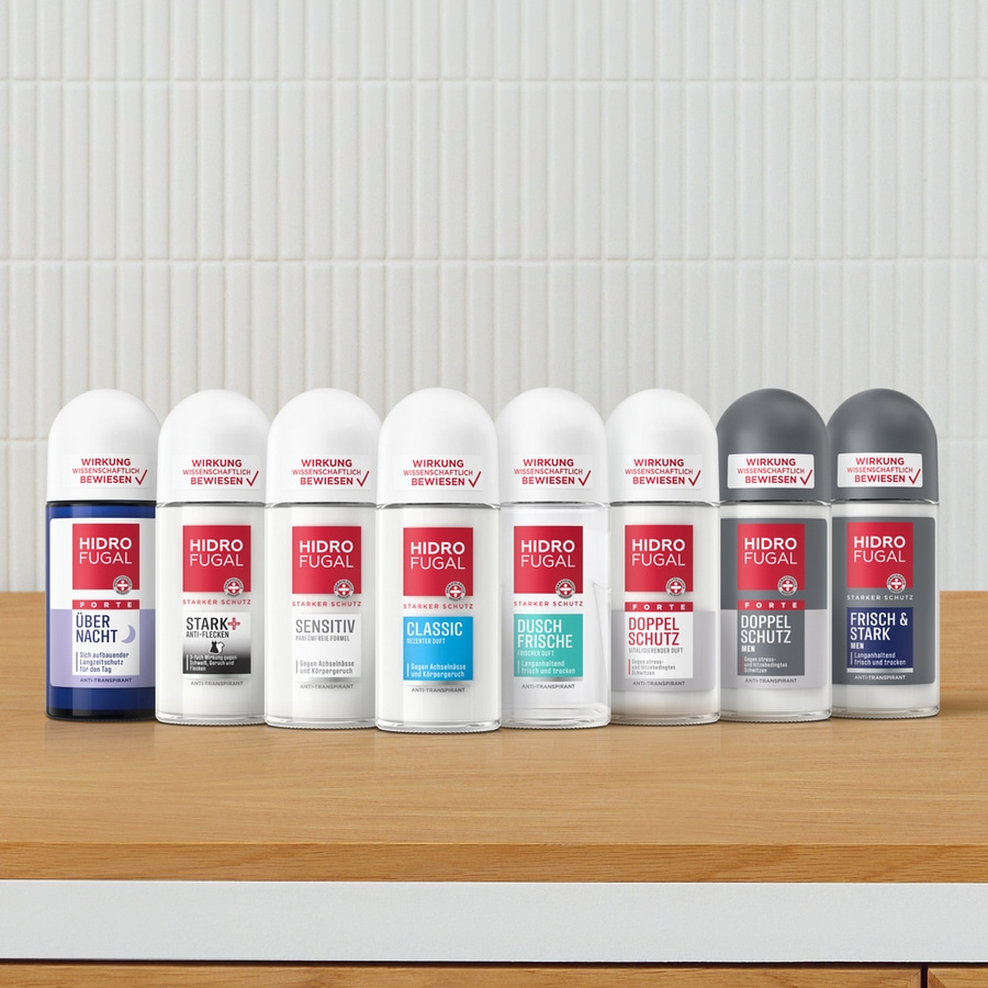 HIDROFUGAL Deo Roll-on CLASSIC Starker Anti-Transpirant Schutz 4 x 50 ml