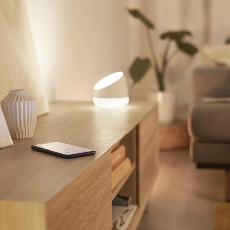 WIZ LED Tischleuchte RGBW 9W 620lm Appsteuerung WLAN Bluetooth 16 Mio. Farben