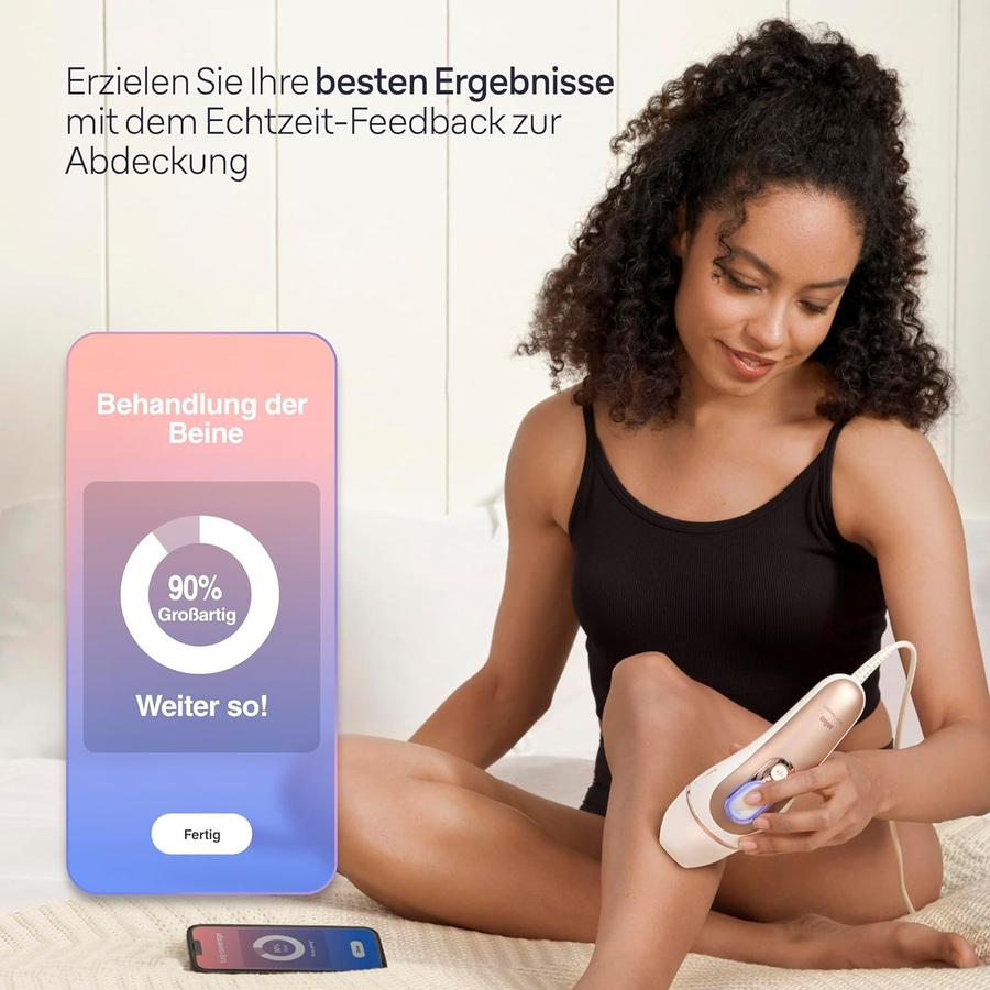 BRAUN Smart IPL Skin i·expert PL7387 Haarentfernungsgerät 4 Aufsätze App B-WARE
