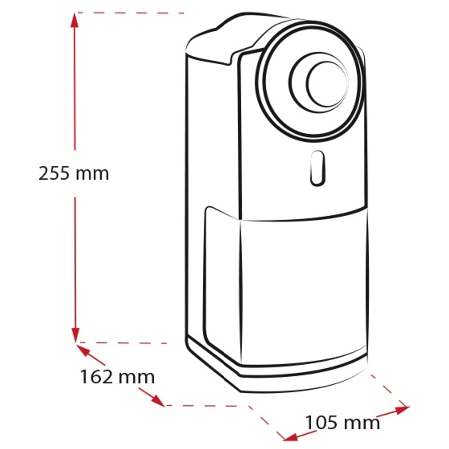 MELITTA Kaffeemühle Molino Schwarz-Rot 100W 17 Mahlgradeinstellungen 200g