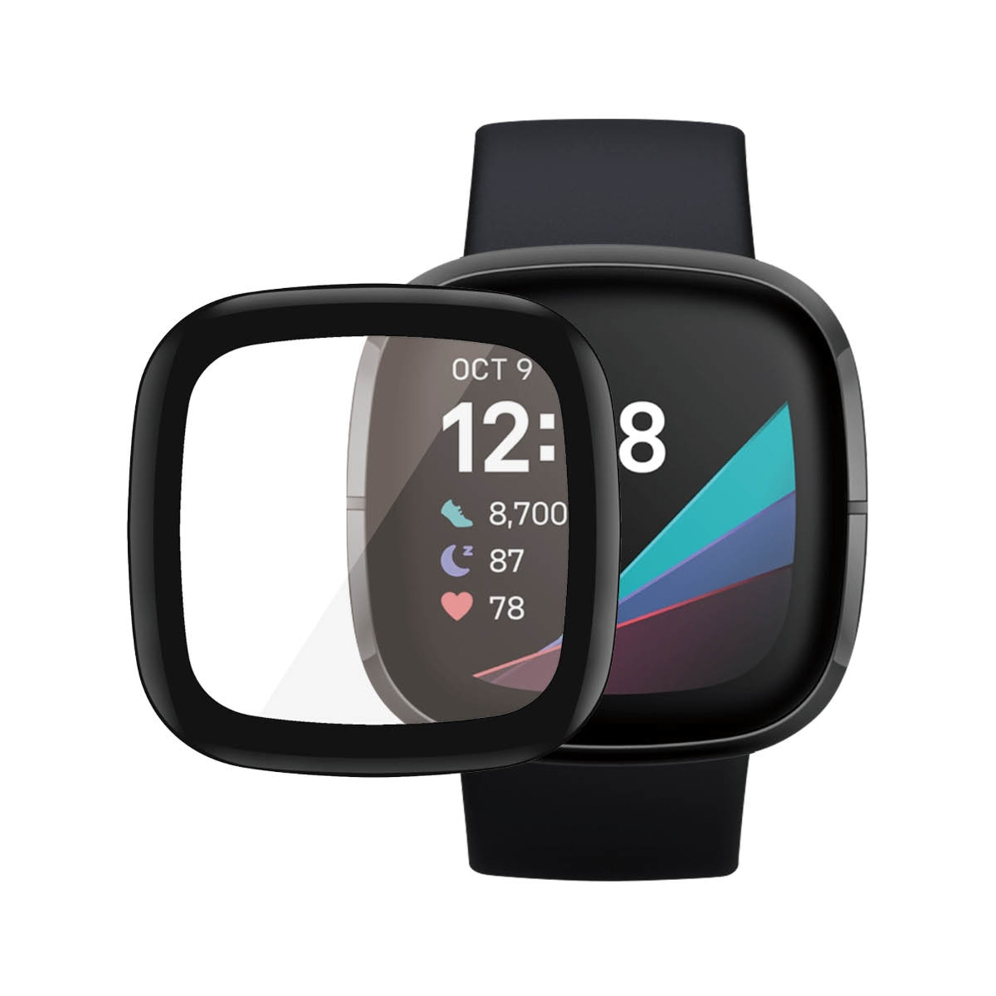 PanzerGlass™ Fitbit Sense | Versa 3 | Screen Protector Glass Displayschutzfolie