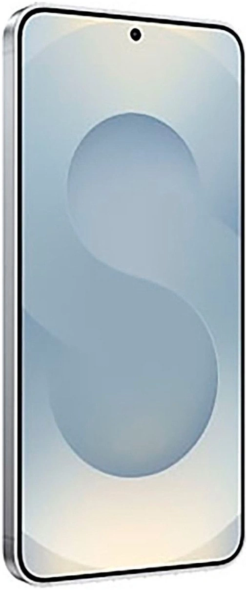 Ein Smartphone mit einem blauen und weißen Muster auf dem Bildschirm.