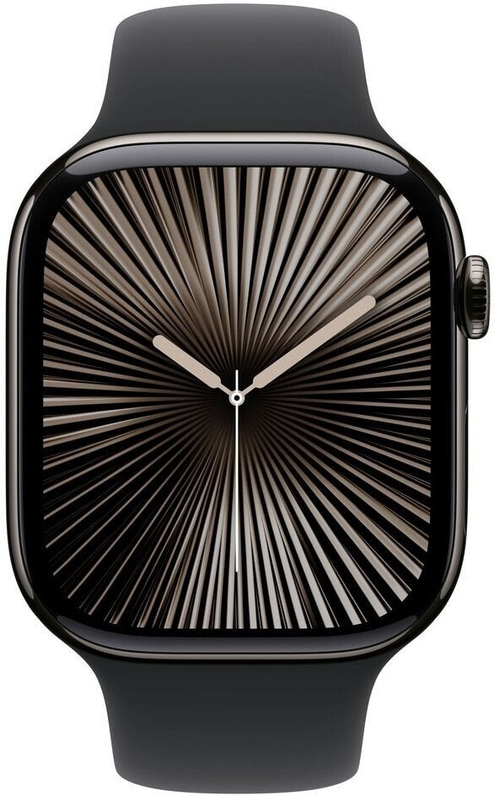 APPLE Watch S10 GPS+Cell 46 mm Titan Sportarmband Schwarz M/L MWYE9QF/A B-Ware