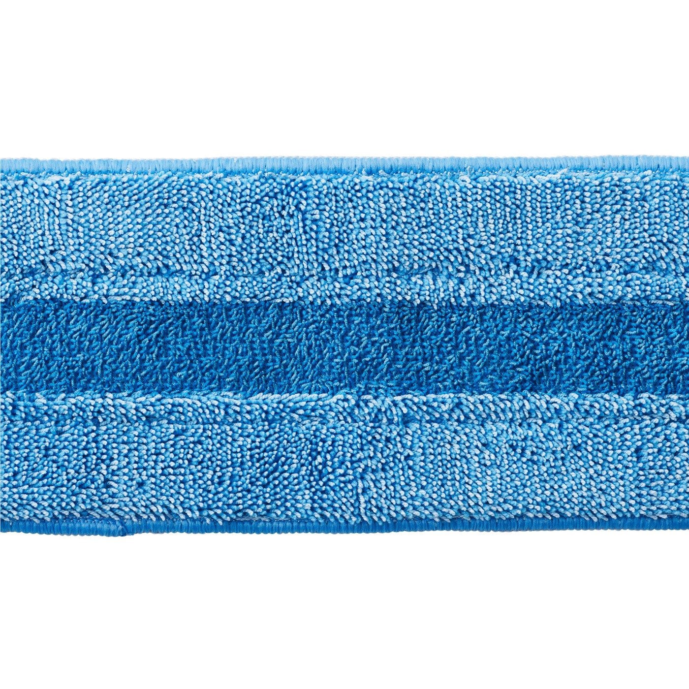 Blauer Moppkopf mit Streifen, Nahaufnahme, Textur, Reinigung, sauber