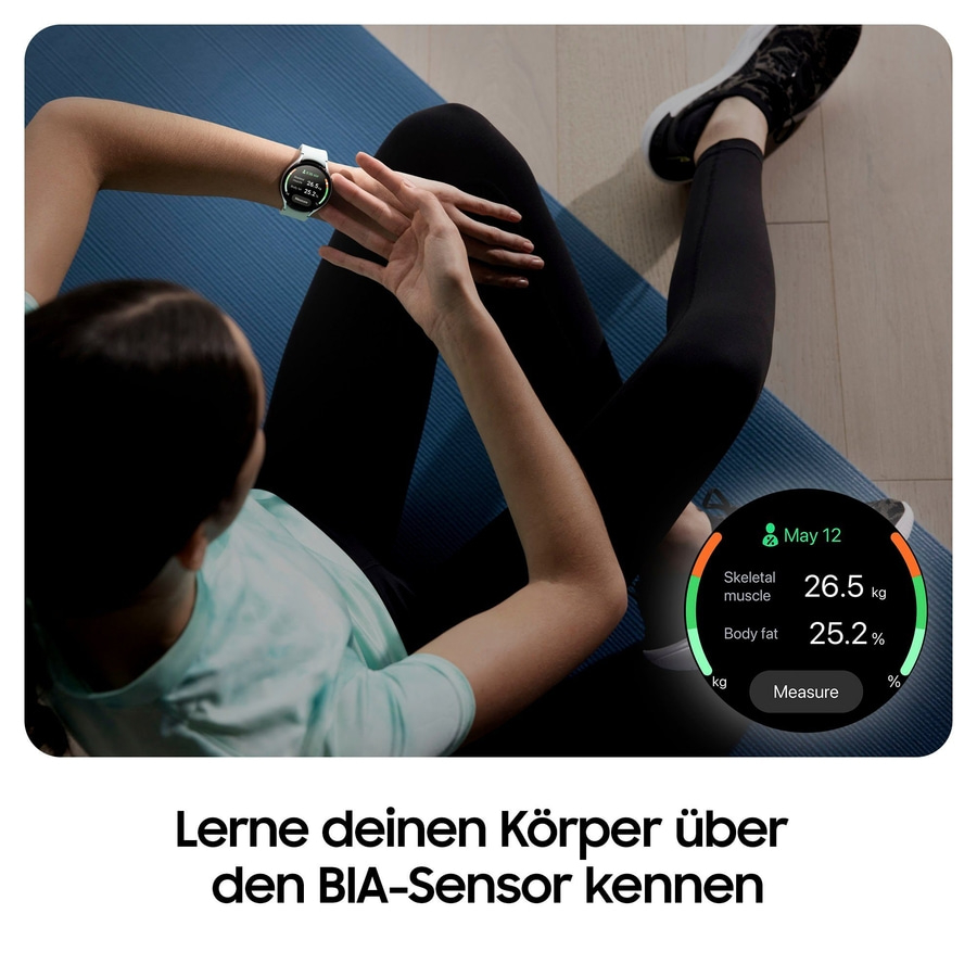 SAMSUNG Smartwatch Watch 6 Wear OS OLED Bluetooth WiFi silber B-WARE