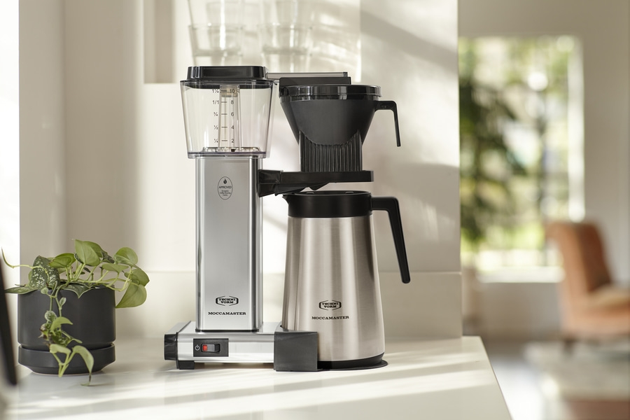 MOCCAMASTER Thermo Filterkaffeemaschine KBGT Polished Silver Thermoskanne NEU