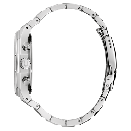 BULOVA 96B410 Armbanduhr Herrenuhr 45 mm Edelstahlarmband Saphirglas B-Ware