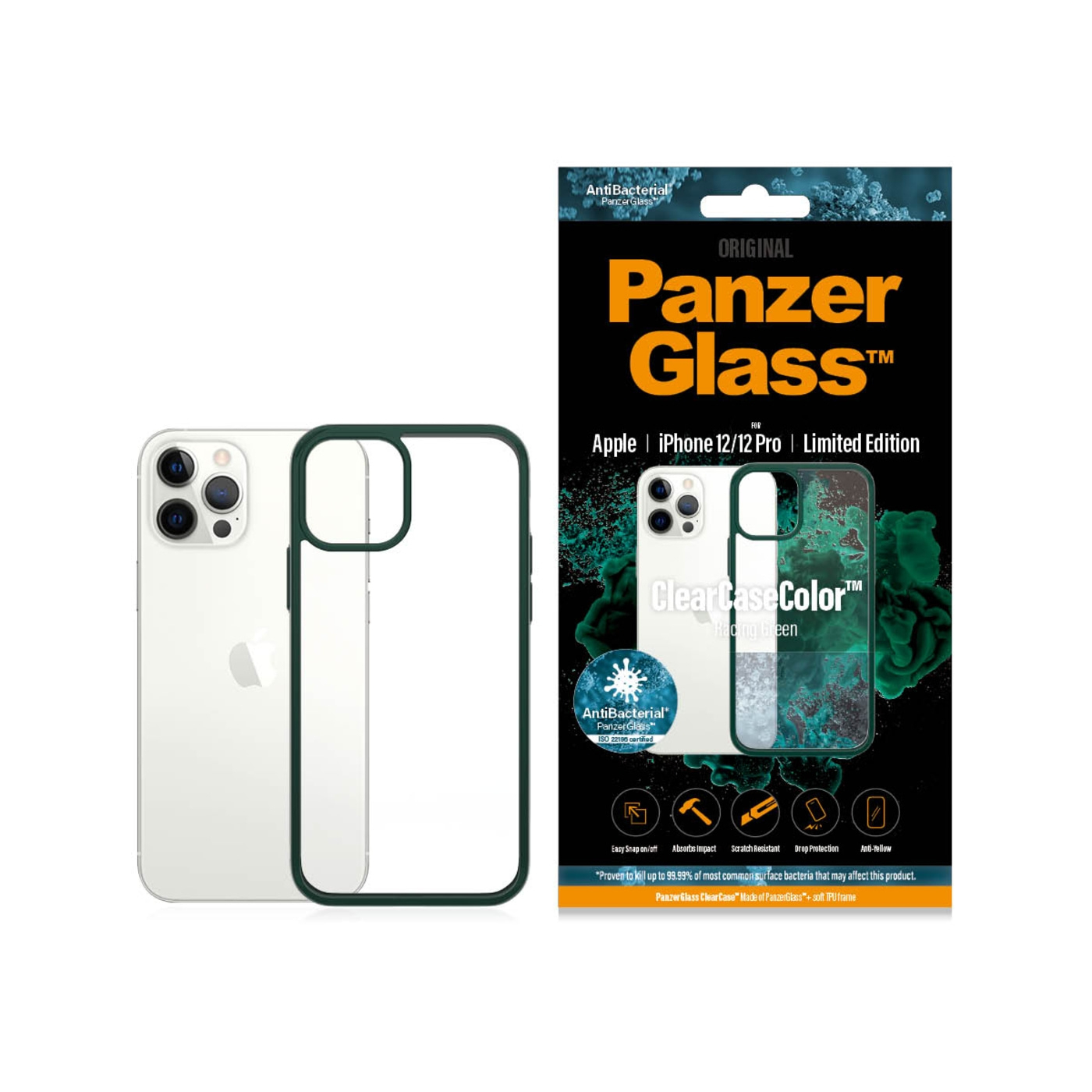 PanzerGlass™ Schutzhülle Clear Case iPhone 12 / 12 Pro Handyhülle TPU Hülle