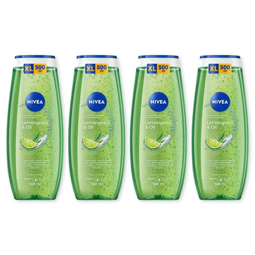 NIVEA Pflegedusche Lemongrass & Oil 4 x 500 ml