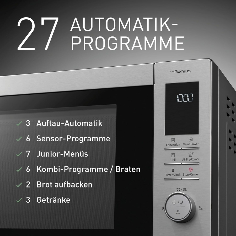 PANASONIC 4in1 Kombigerät Air Fryer + Mikrowelle + Grill + Heißluft NN-CD88QSEPG