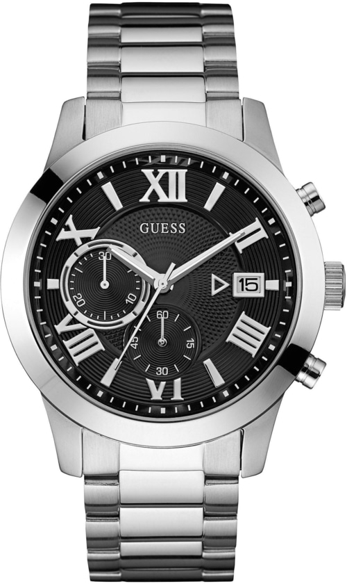 GUESS Herren Armbanduhr Quarzuhr Chronograph ATLAS, W0668G3 Herrenuhr Uhr
