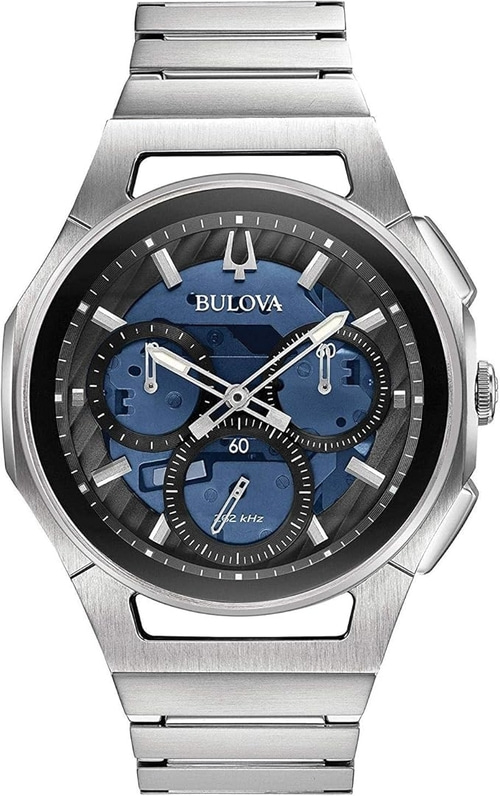 Bulova Herren Armbanduhr 96A205 Herrenuhr Saphirglas Edelstahl 41mm B-Ware