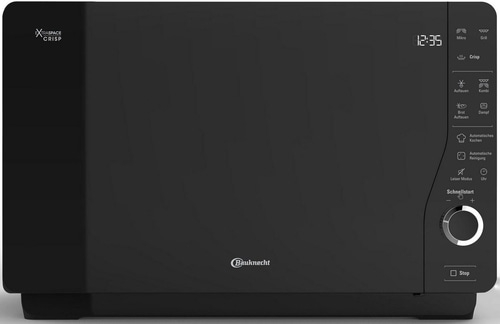 BAUKNECHT Mikrowelle MW 427 SL Grill Crisp 25L Garraum 800W schwarz B-Ware