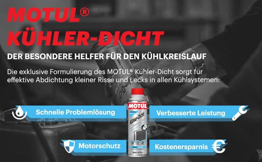 6x MOTUL 300 ml Kühler-Dichtmittel Kühlerdicht Leck-Stop fürs Kühlsystem