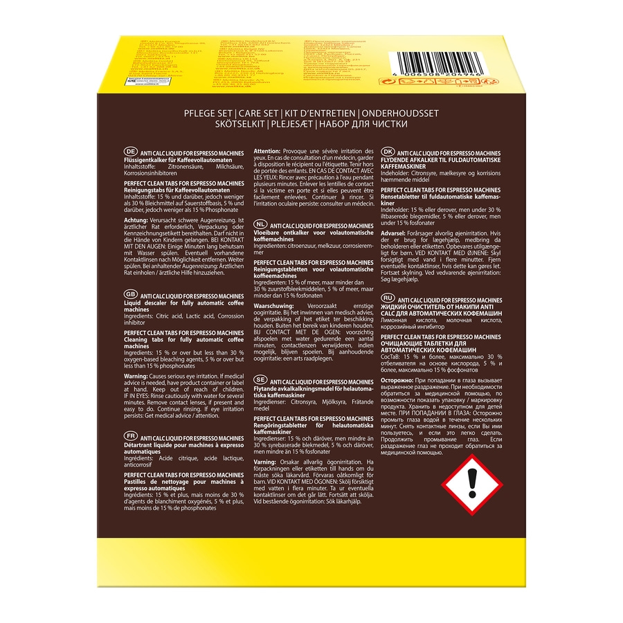 MELITTA Perfect Clean PflegeSet für Kaffeevollautomaten Reinigungstabs Entkalker