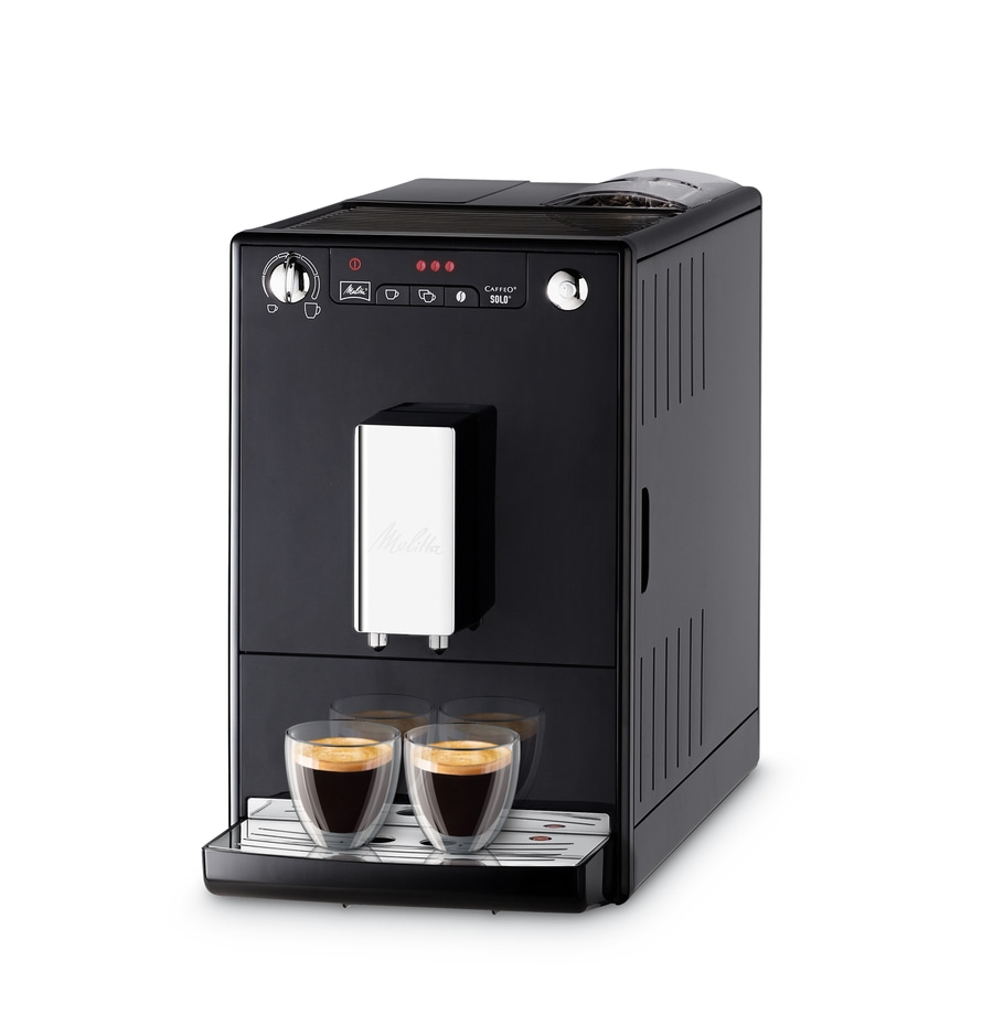 MELITTA Kaffeevollautomat Solo E950-201 Espressomaschine kompakt schwarz