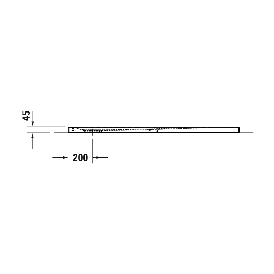 DURAVIT Bodenbündige Duschwanne Tempano 1400x1000 mm Rechteck Weiß