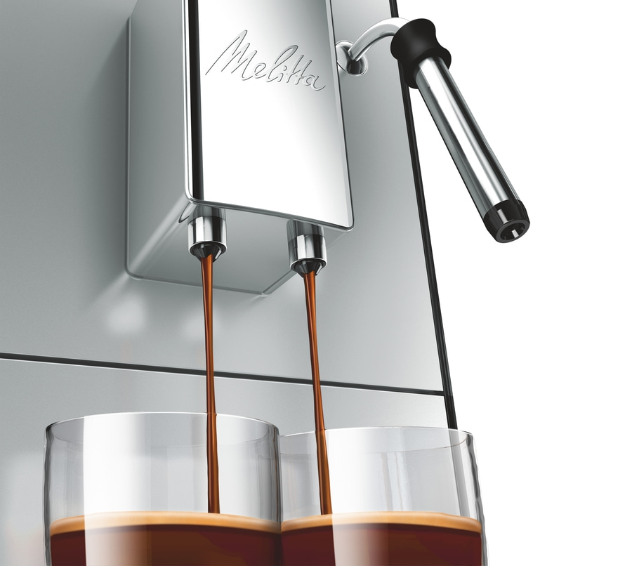 MELITTA Kaffeevollautomat Caffeo Solo & Milk E953-202 Schwarz-silber