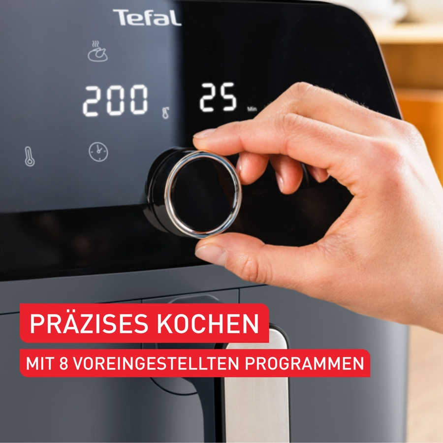 TEFAL Easy Fry Mega Heißluftfritteuse EY855BE0 Air Fryer Fritteuse 7,5 Liter