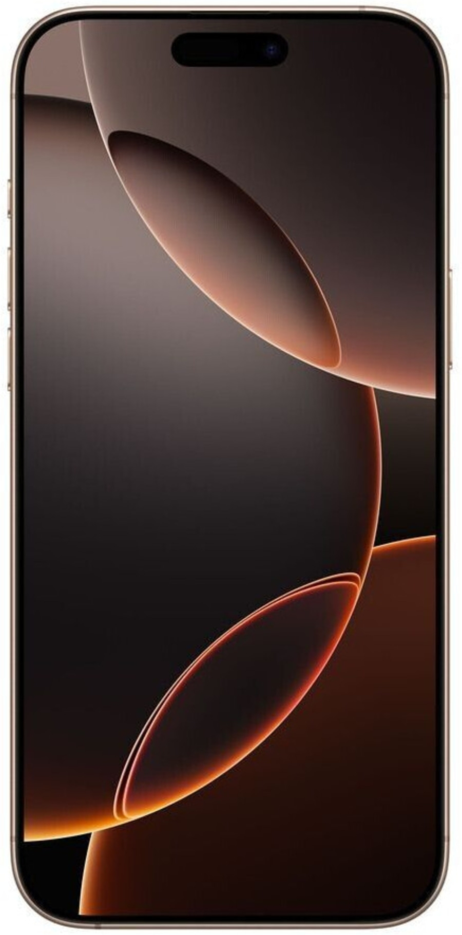 Goldenes Smartphone mit abstraktem Hintergrund, modernes Design, Technologie