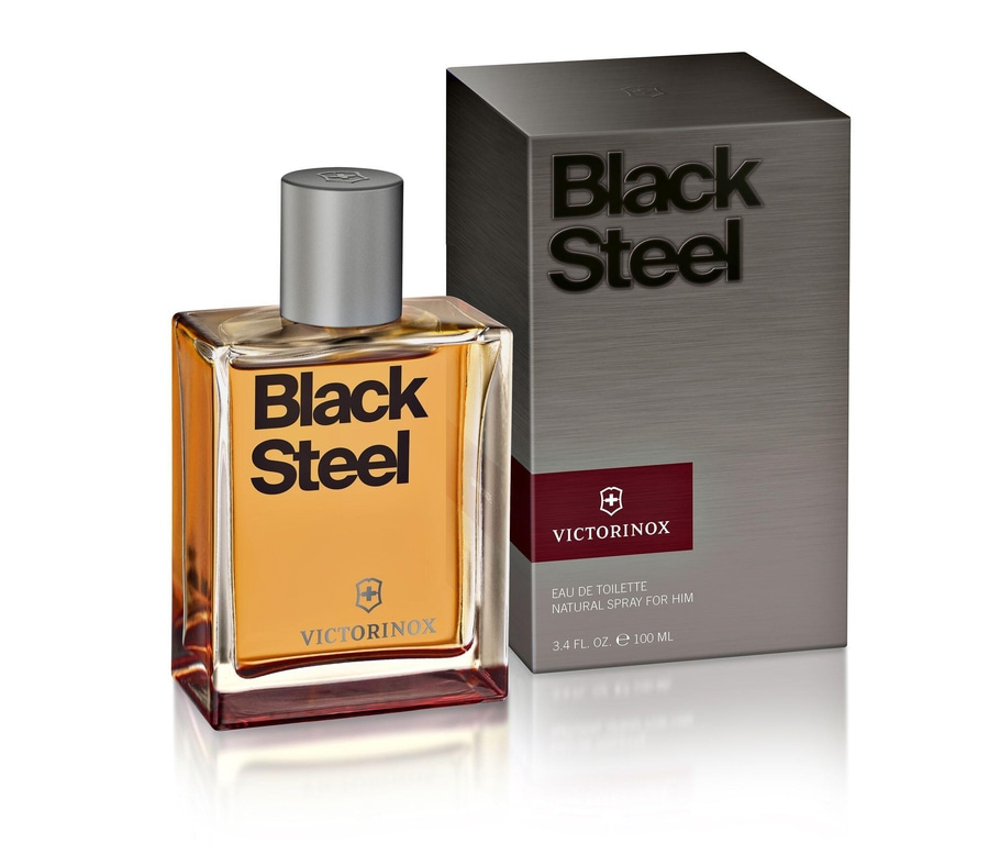 VICTORINOX Black Steel EdT Spray Herrenduft pikant black Pepper 100ml