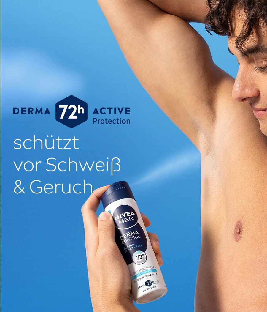 NIVEA Deodorant Men Derma Control Defend Deospray 6 x 150ml