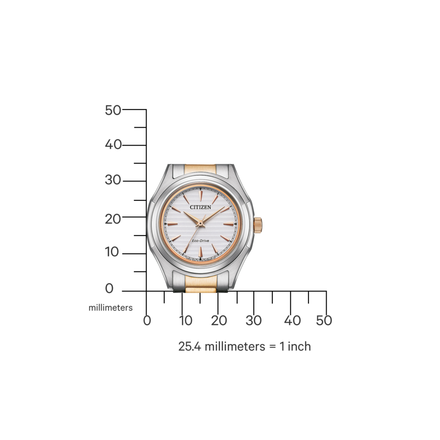 CITIZEN Damen Armbanduhr FE2116-85A Eco-Drive Damenuhr J730 Edelstahl B-Ware