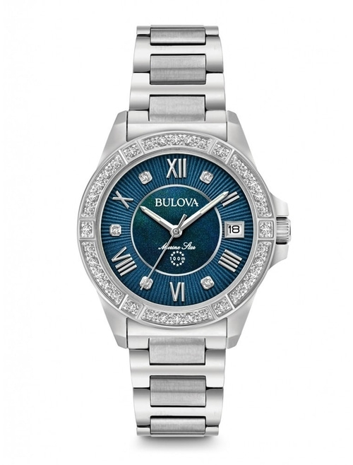 BULOVA 96R215 Damenarmbanduhr Edelstahl 32 mm Silberfarben Analog Quarz B-WARE