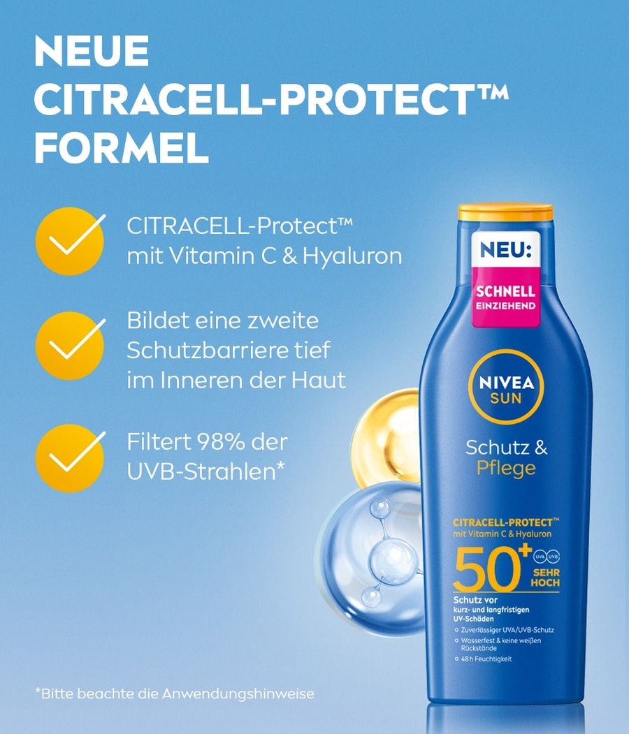 NIVEA SUN Schutz & Pflege Milch LSF 50+ 200ml