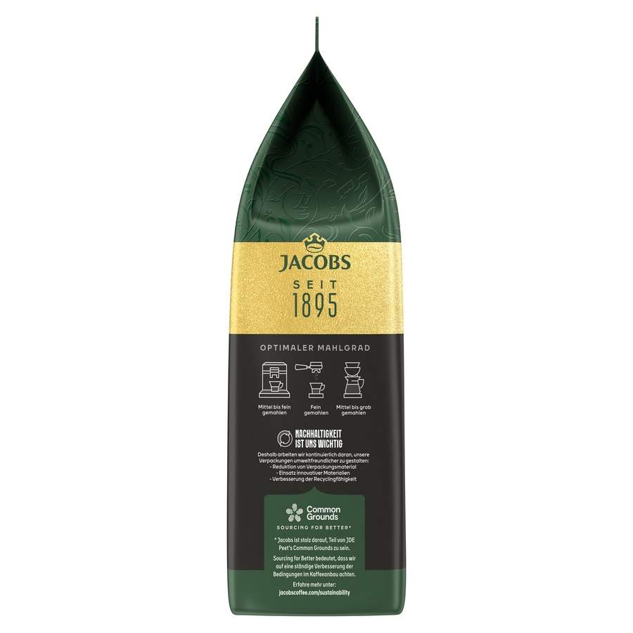 JACOBS Kaffeebohnen Expertenröstung Espresso 4 x 1 kg ganze Bohne