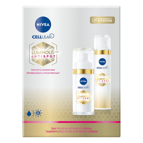 NIVEA Cellular Luminous630® Tagespflege + Intensiv Serum Set Anti-Flecken LSF50