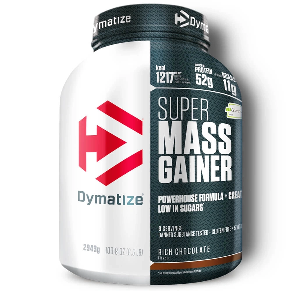Dymatize Super Mass Gainer, Schokoladengeschmack, 1217 kcal, 52g Protein, 11g BCAAs