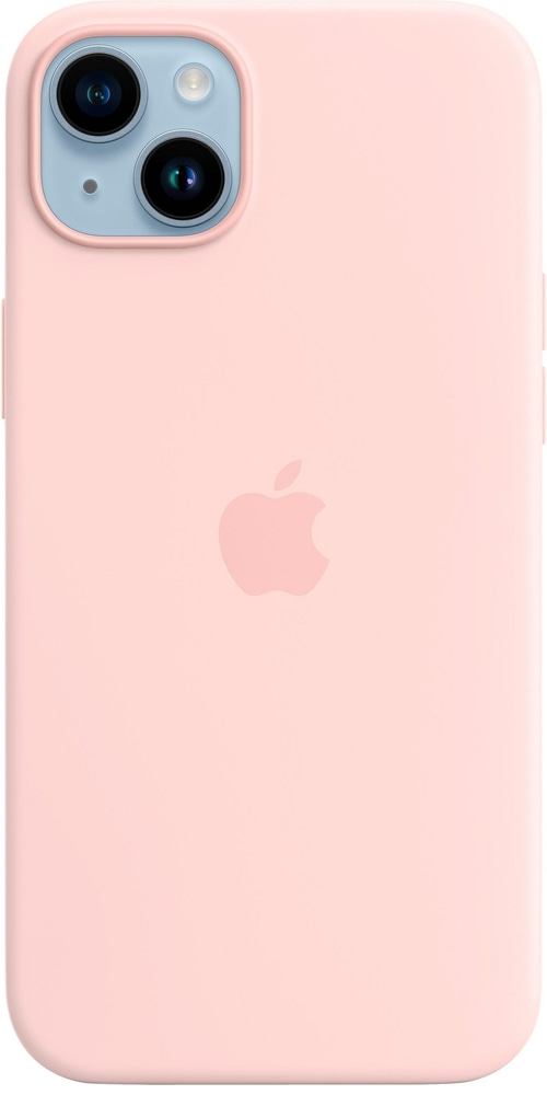 APPLE Handyhülle iPhone 14 Plus Silicone MagSafe Chalk Pink NEU