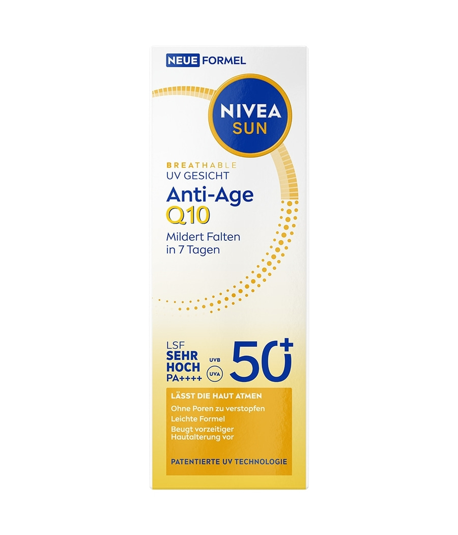Nivea Sun Anti-Age Q10 Sonnencreme LSF 50 mit Patentierter UV Technologie