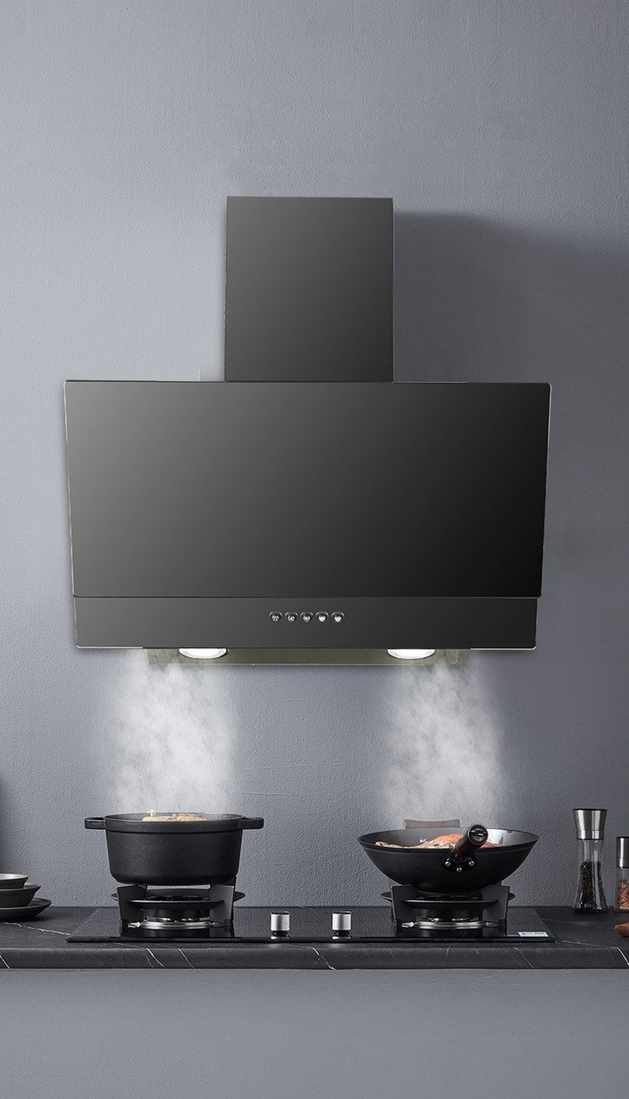 HANSEATIC Kopffreihaube HFSA1MB6 Abluft 302 m³/h Breite 60 cm B-Ware