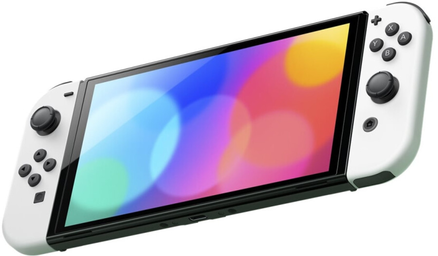 NINTENDO Switch OLED Konsole 7 Zoll weiß schwarz B-WARE