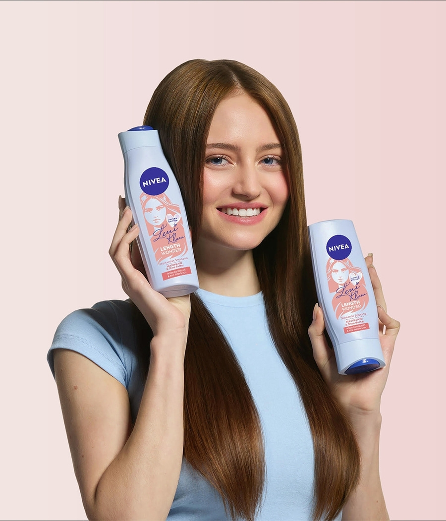 NIVEA Leni Klum Limited Edition Length Wonder Shampoo, Spülung, Haarmaske 3-tlg.