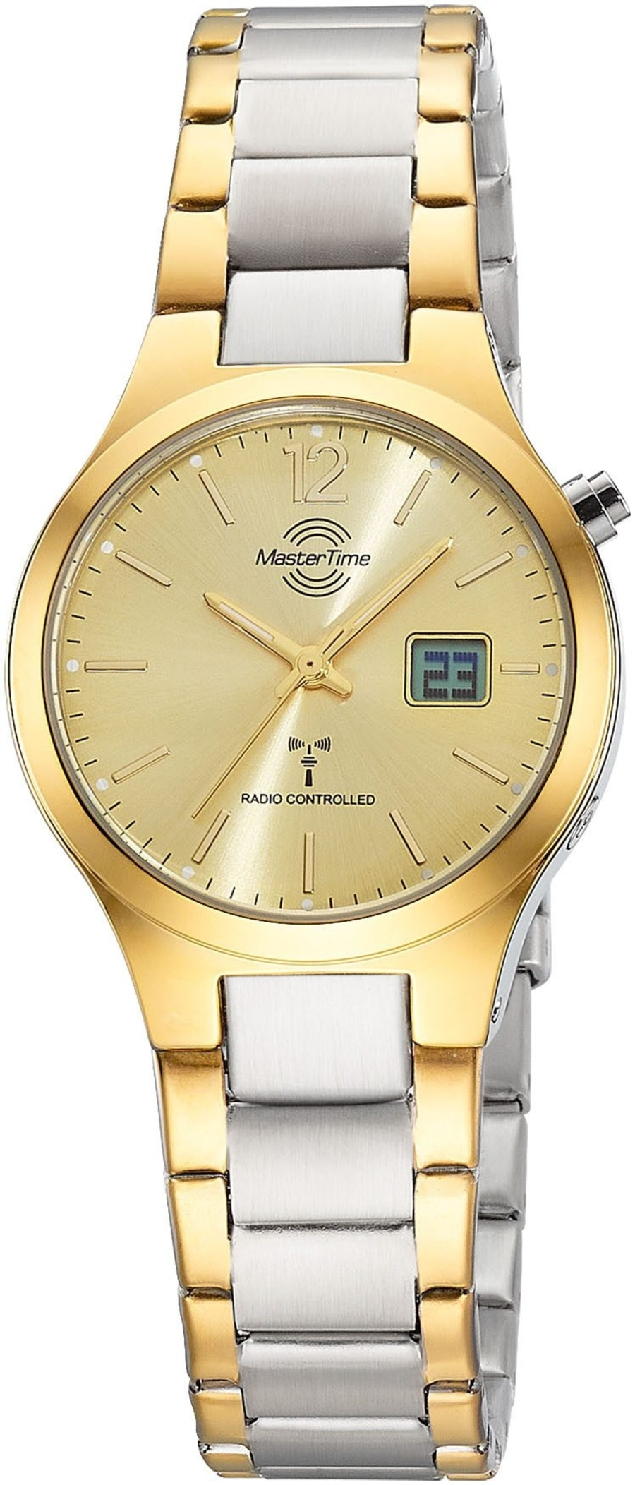 Zwei-Ton-Herrenuhr von Master Time mit digitaler Anzeige