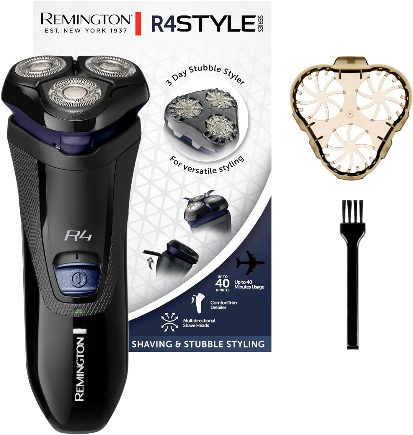 Rasierer Remington R4Style, 3-Tage-Bart-Styler, vielseitiges Styling, bis zu 40 Minuten