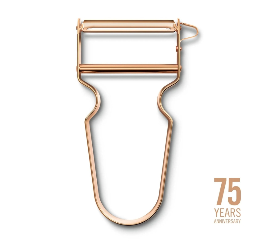 VICTORINOX REX Sparschäler Aluminium gerade Schliff rose gold
