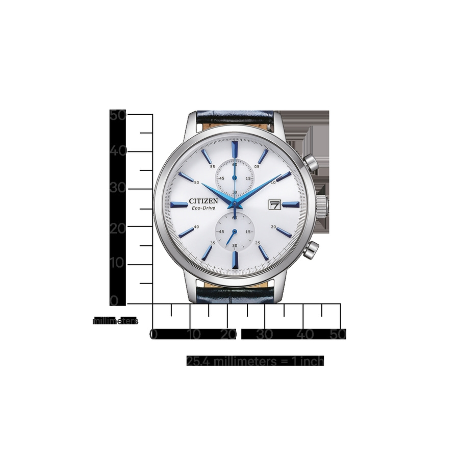 CITIZEN Herren Armbanduhr CA7069-16A Solar Chronograph Lederarmband 42 mm B-Ware