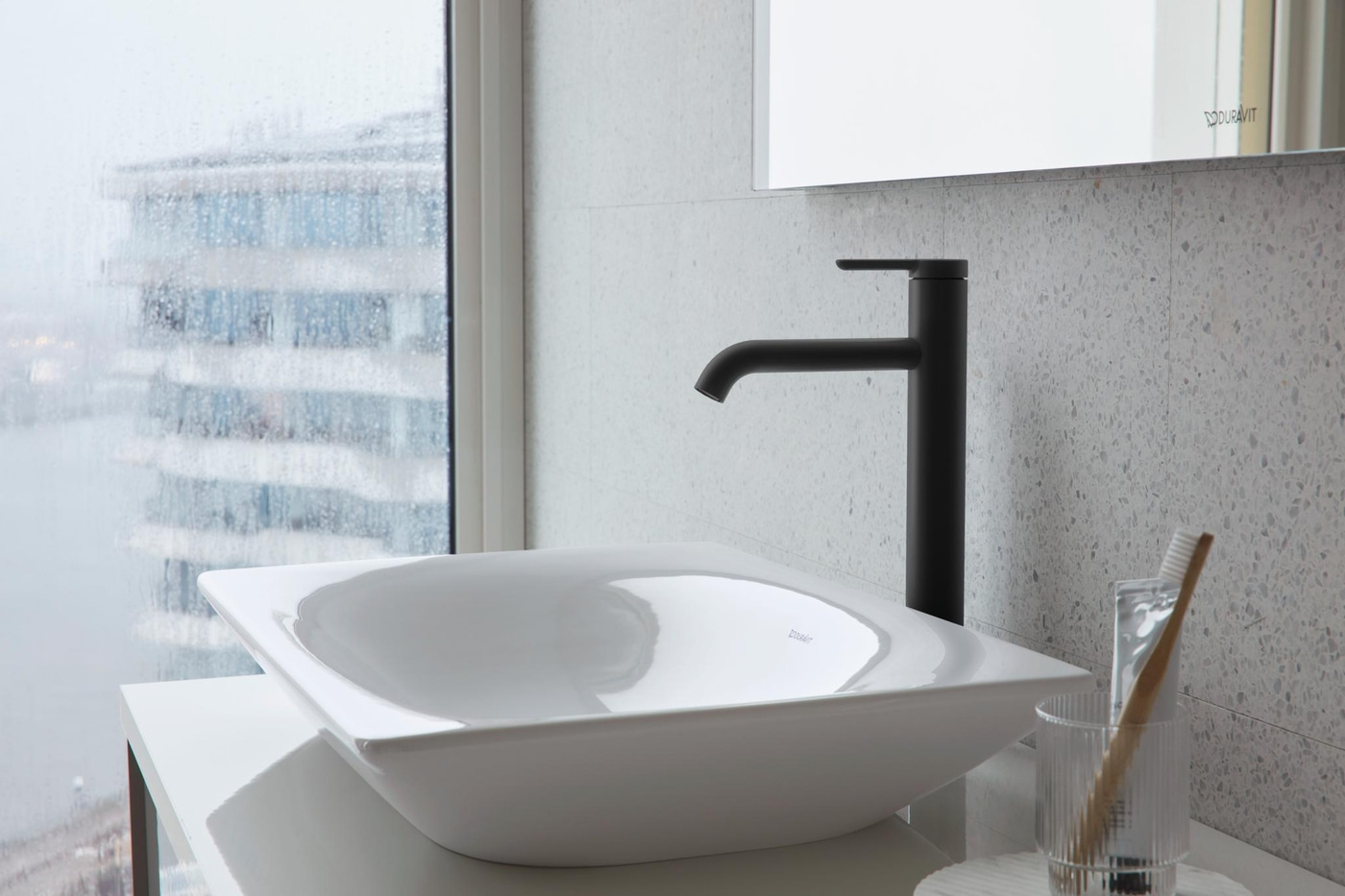 DURAVIT C.1 Waschtischmischer XL Einhandmischer Mischbatterie Wasserhahn Schwarz