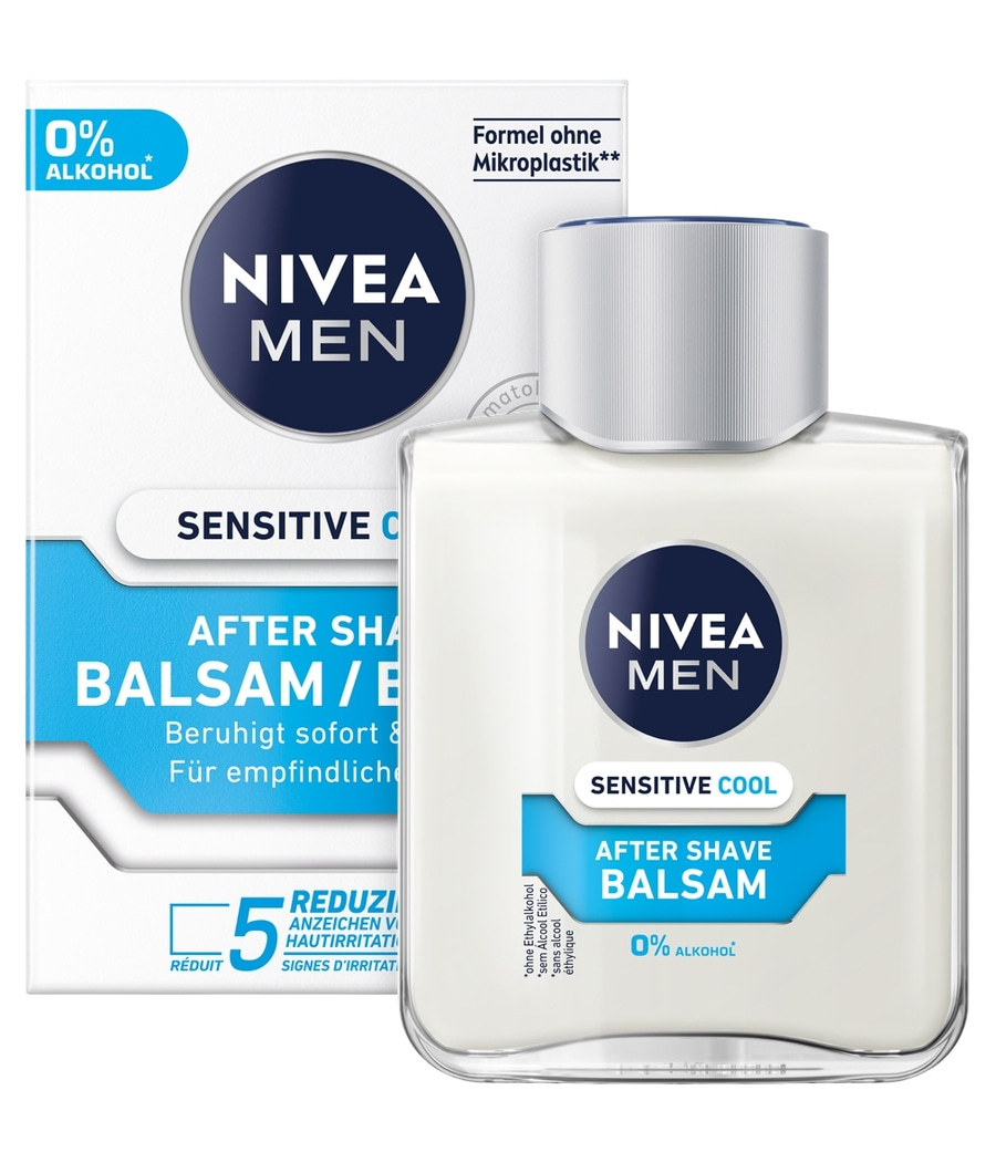 NIVEA MEN After Shave Sensitive Cool Balsam mild erfrischend 0% Alkohol 2x 100ml