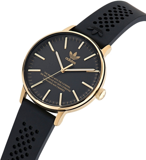 ADIDAS Originals Herrenarmbanduhr AOSY235242I Quarz 38mm schwarz gold B-WARE