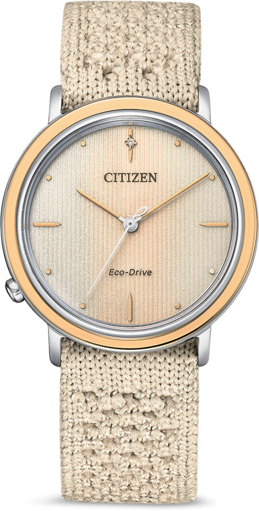 CITIZEN Damen Armbanduhr EM1006-40A Eco-Drive 34mm gestricktes Armband B-WARE