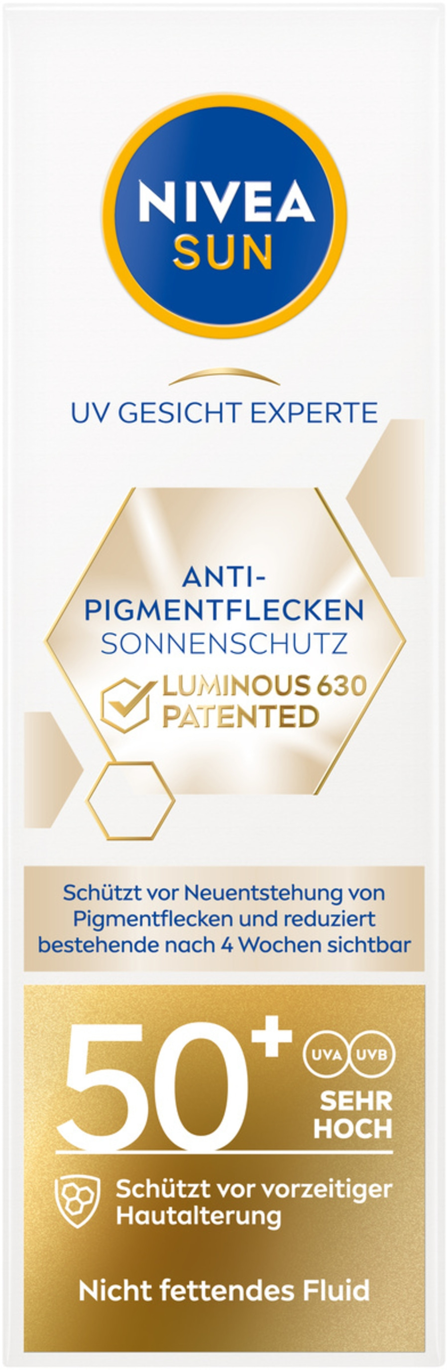 NIVEA SUN UV Face W630 Anti-Pigmentflecken Sonnenschutz LSF 50+ 40ml