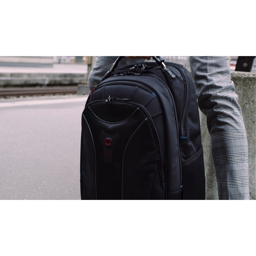WENGER Carbon Notebook-Rucksack bis 17 Zoll Wasserdicht 30 L Schwarz-Rot