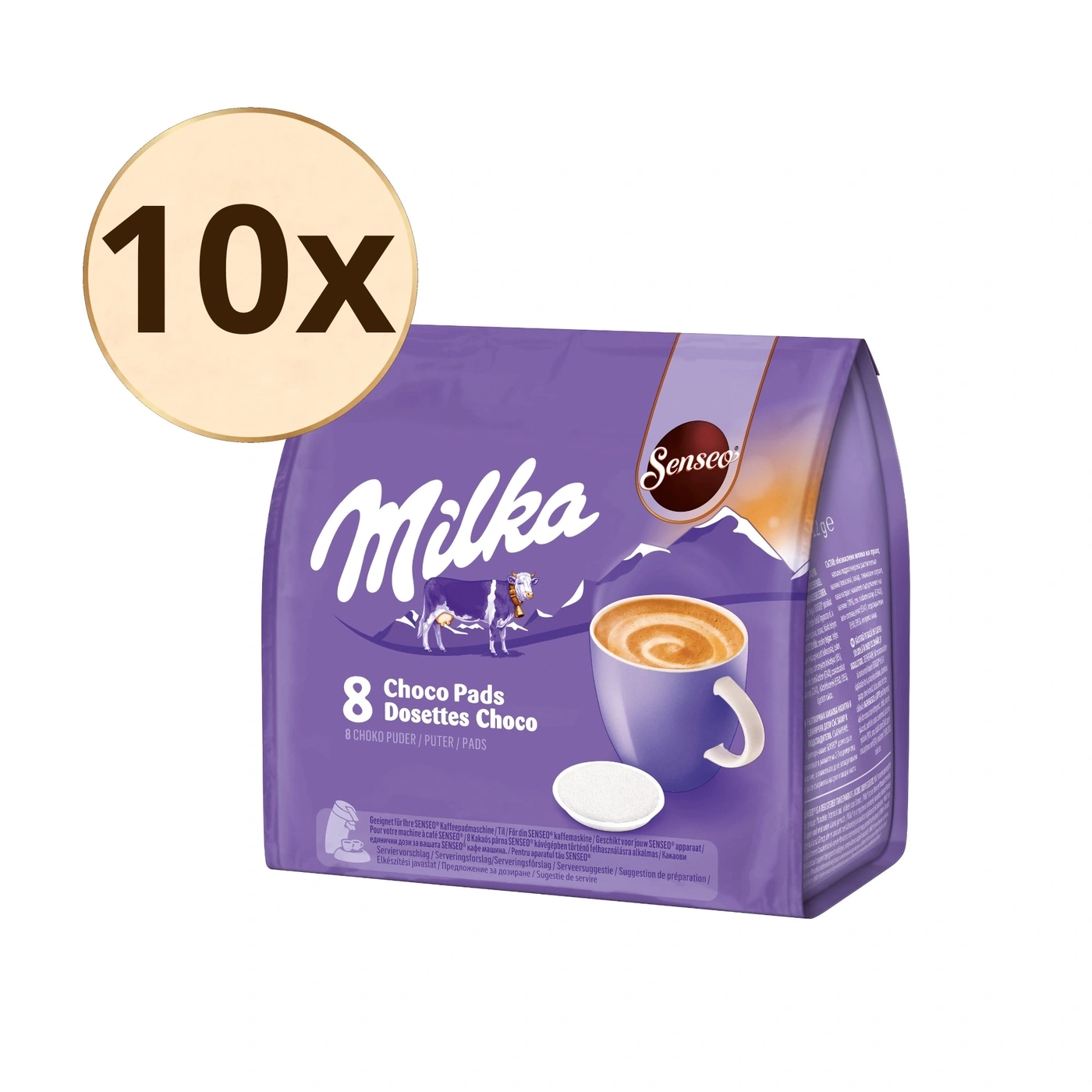 Milka Senseo Choco Pads for coffee machine.