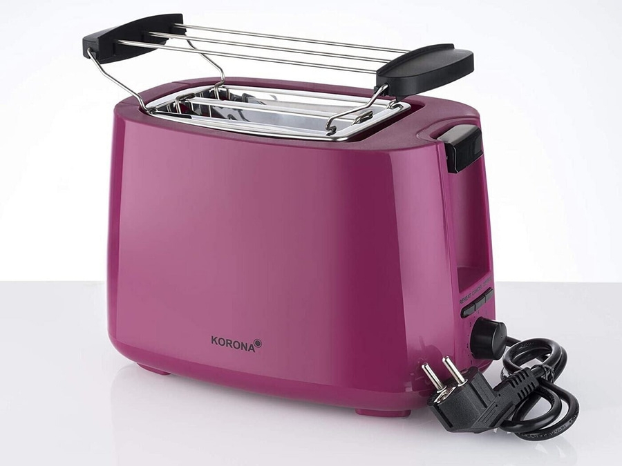 KORONA Toaster 21134 2-Scheiben-Toaster 7 Bräunungsgrade 750 Watt beere NEU